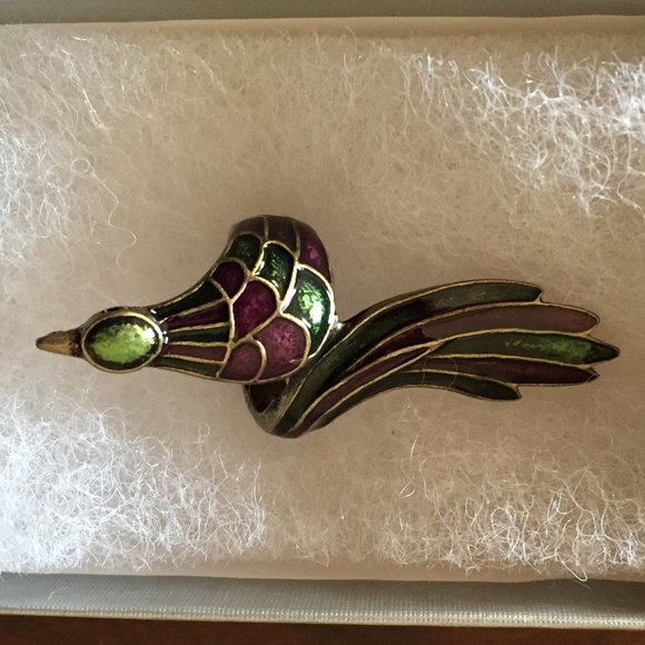 Art Deco Peacock Ring - Picture 1 of 2